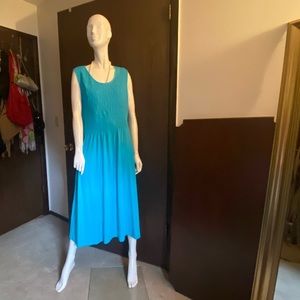 Turquoise knit sundress in size L